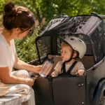 Canicule : les précautions à prendre avant d’installer un enfant dans un vélo cargo